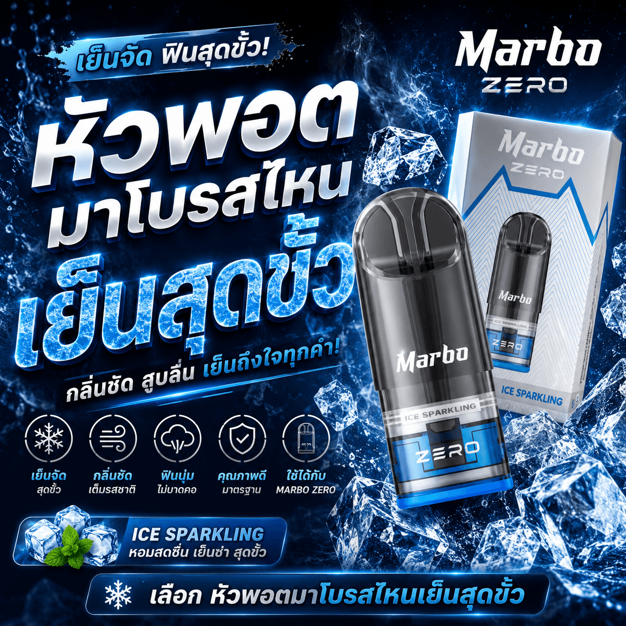 หัวพอตมาโบรสไหนเย็นสุดขั้ว วิธีประเมินระดับความเย็นของกลิ่น